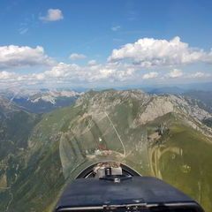 Flugwegposition um 14:22:47: Aufgenommen in der Nähe von Eisenerz, Österreich in 2141 Meter